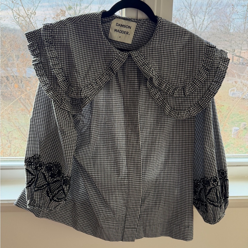 Damson Madder Gingham Blouse